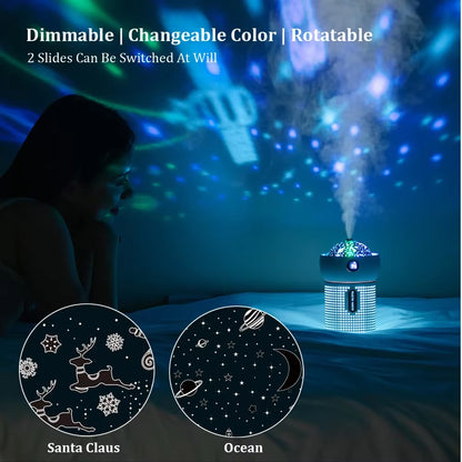 Aromatherapy Humidifier Diffuser LED Night Light USB Essential Oil Purifier 630Ml Home