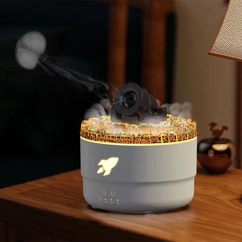 Volcanic Crack Light Cannon Humidifier Essential Oil Diffuser Aromatherapy Humidifier Aromatherapy Diffuser Bedroom